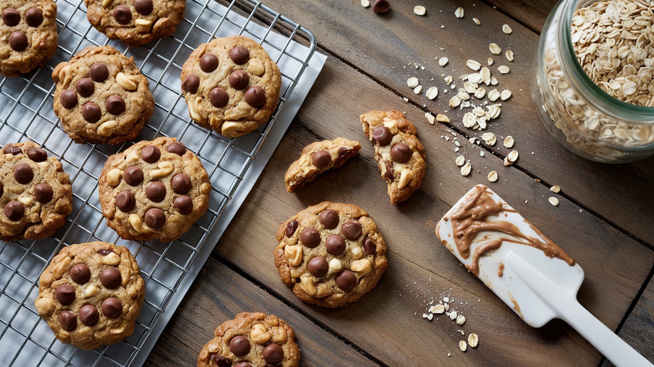 Oatmeal chocolate chip nut cookies a