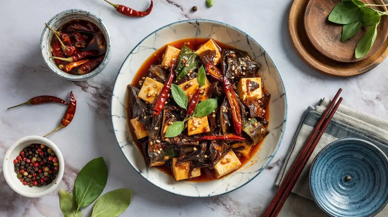 Szechuan spicy tofu stir fry deliveri l