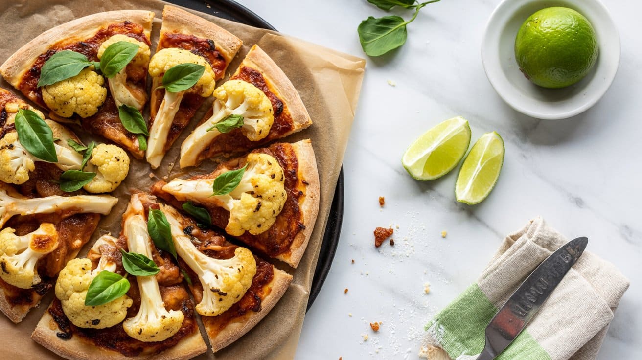Caribbean jerk pizza with ilz