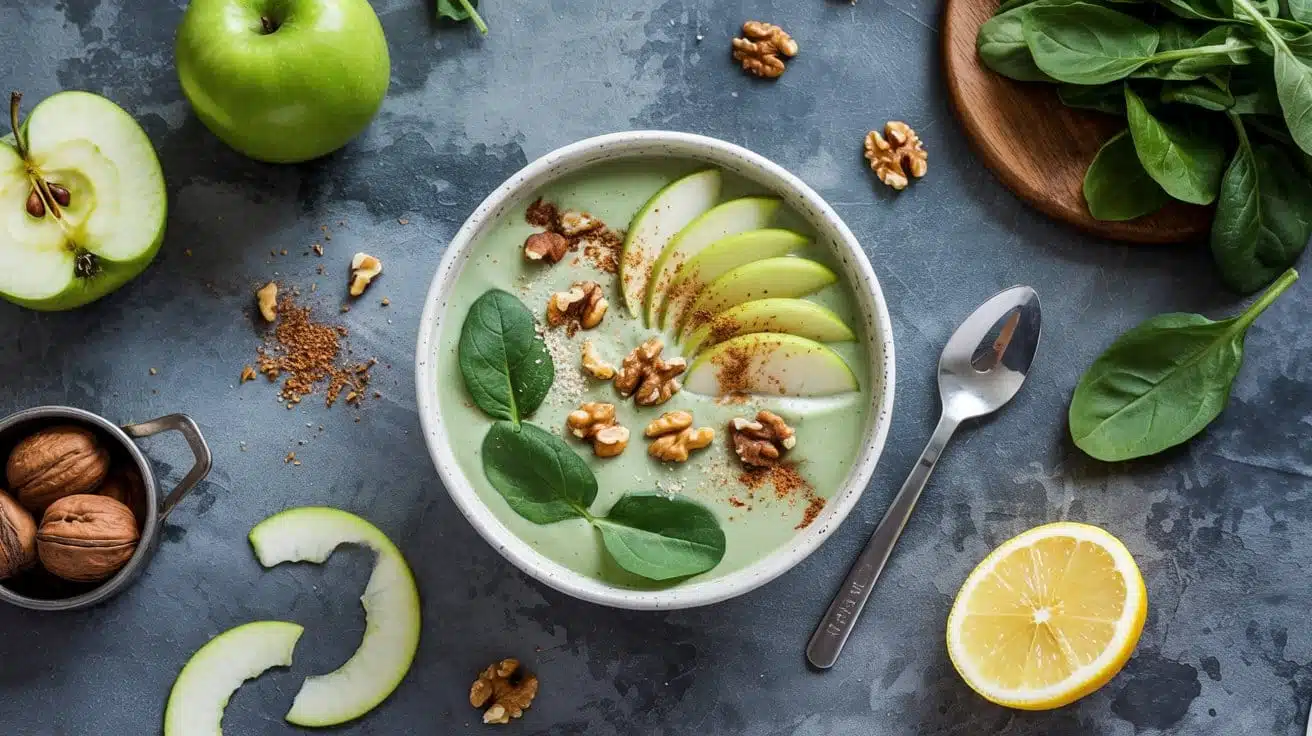 Keto green apple smoothie bowl a cris pk4vumvva