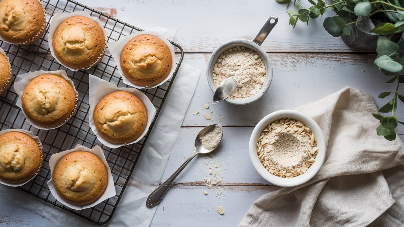 Nut free almond flour muffins a clean