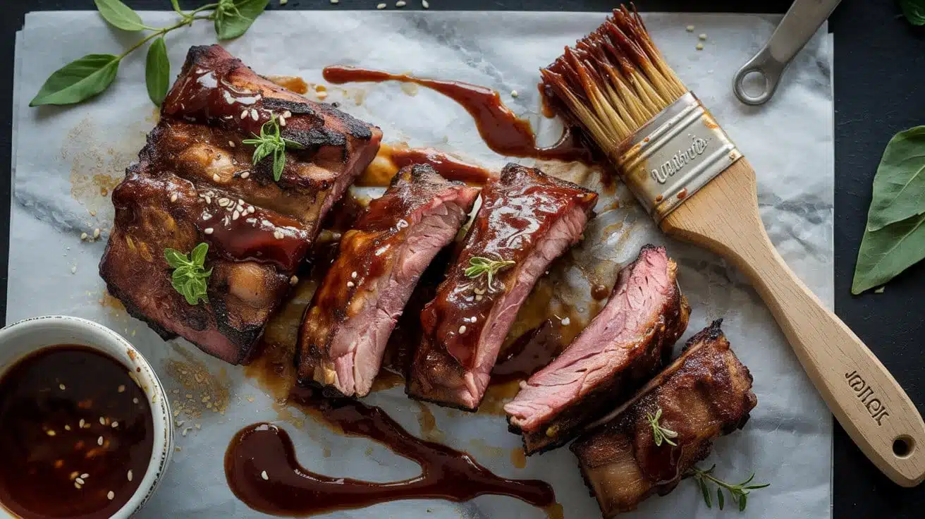 Smoky vegan bbq ribs made with seitan ox jhwflavg