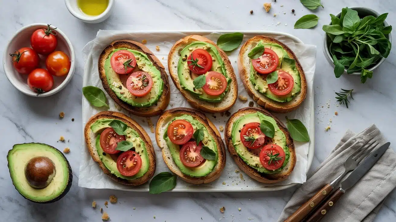 Vegan with avocado a top d filgukcat