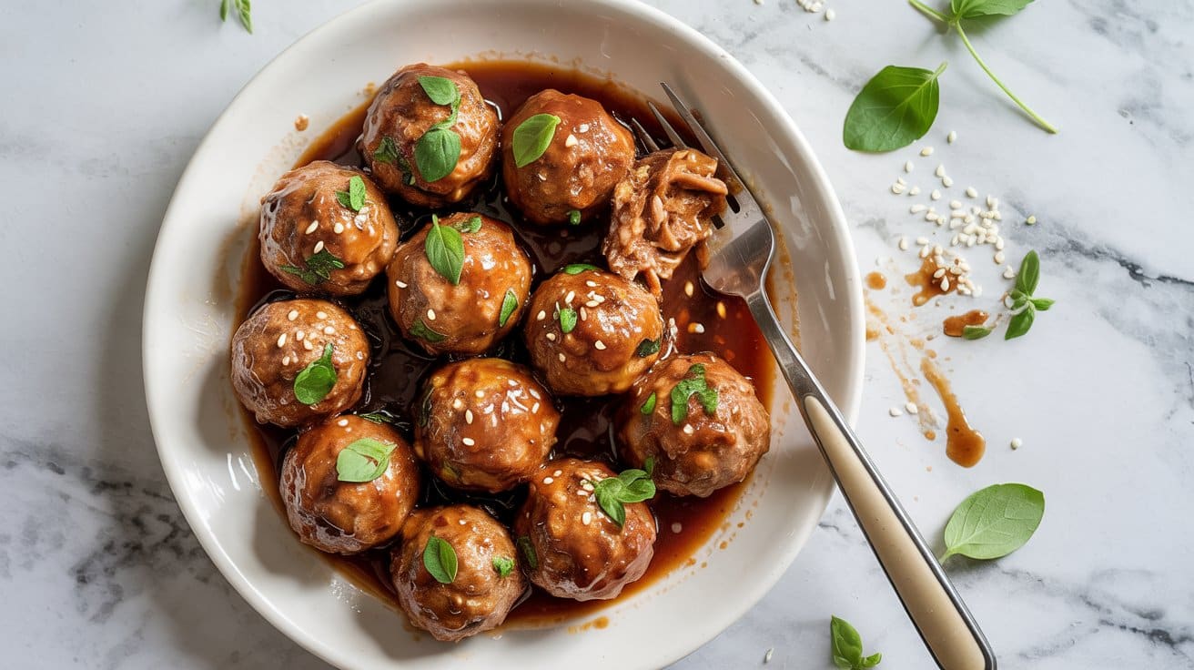 Vegan meatballs a hearty overhead mar ptblx ea
