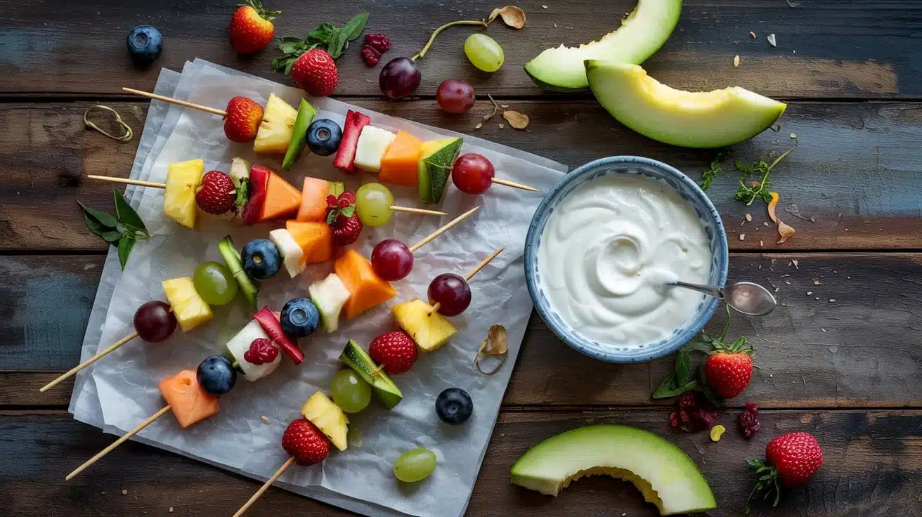 Fruit kabobs with yogurt dip a lively ljvy pwva