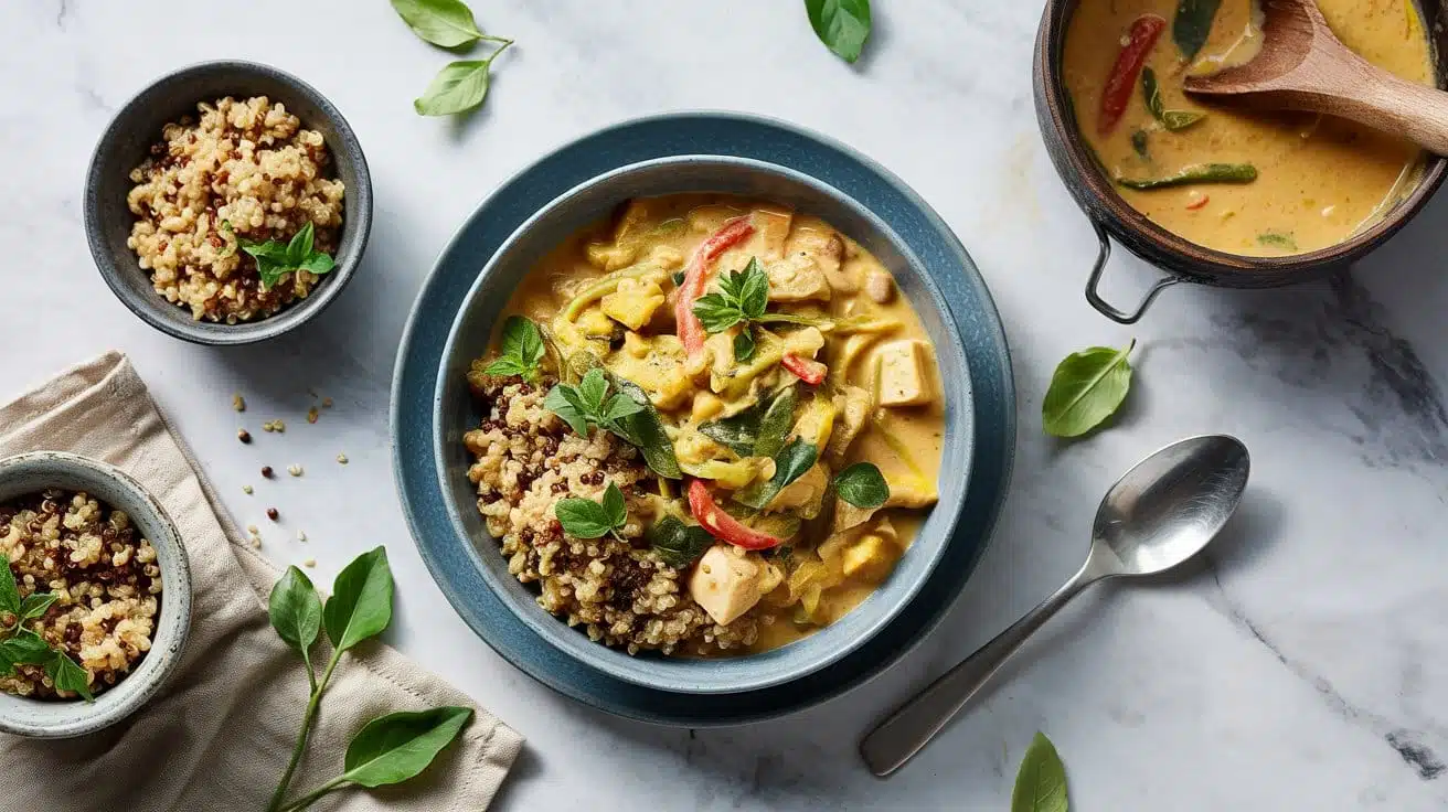 Thai yellow curry quinoa b tea ztuy7dq