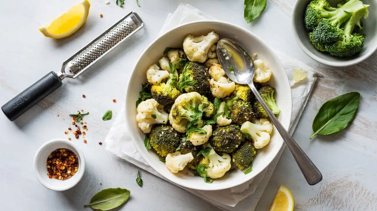 Zesty broccoli and salad