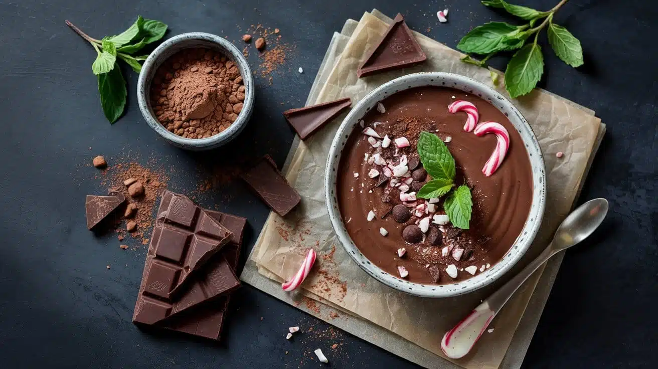 Chocolate smoothie bowl a