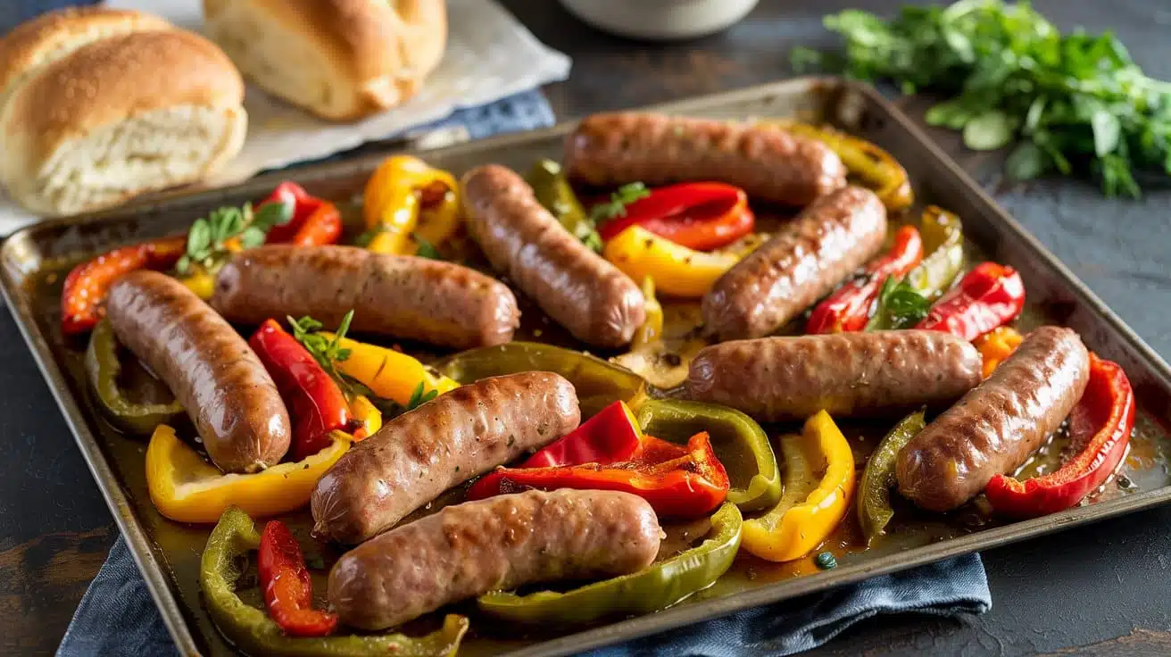 Sheet pan italian sausage peppers thi ctif 8pyqw