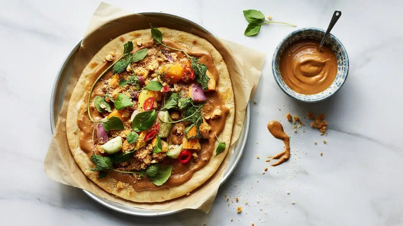 Thai peanut flatbread with exotic fus xp3a