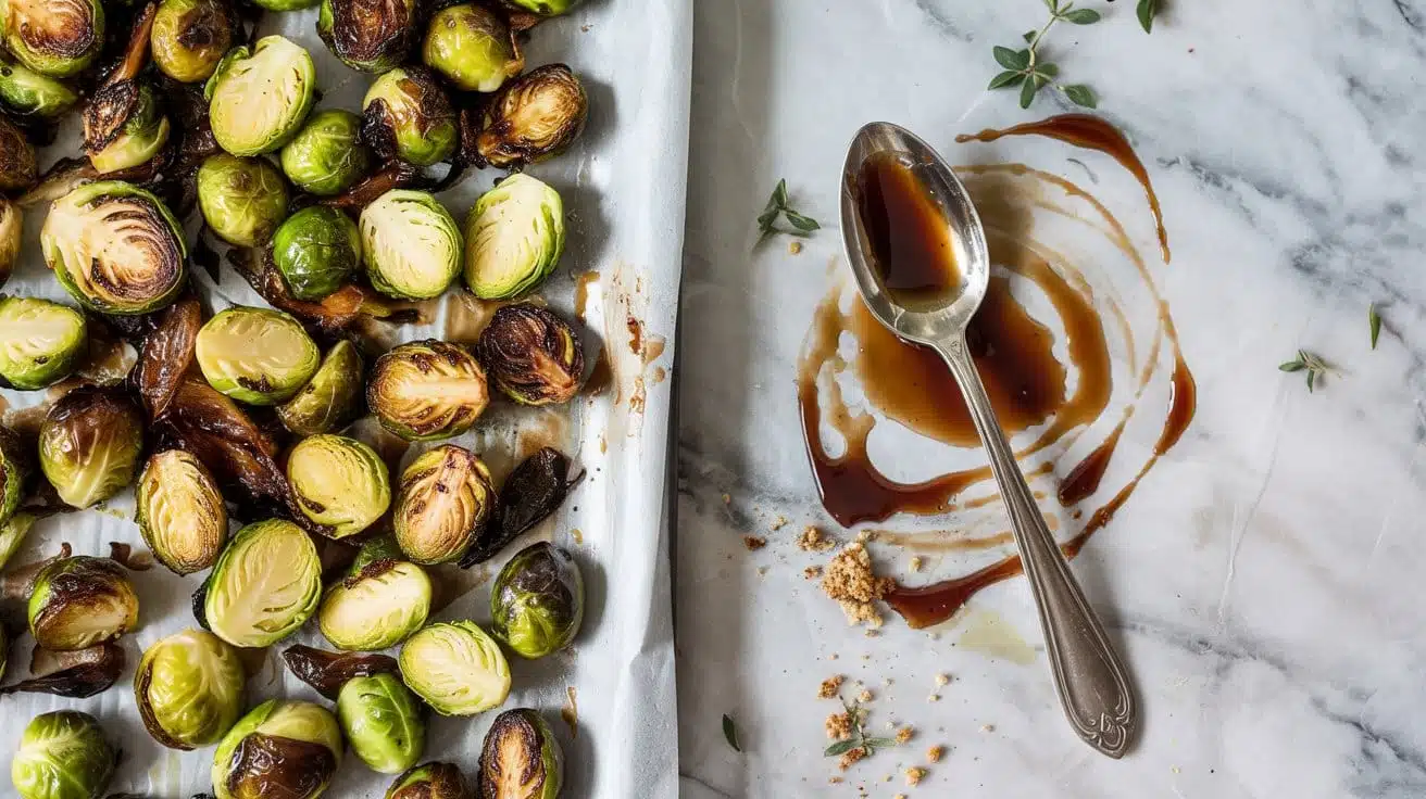 Balsamic glazed brussels sprouts a sh qhxeiq it