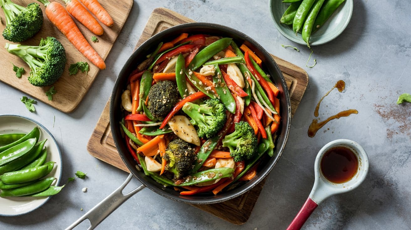 Quick veggie stir fry a colorful over vkizmq