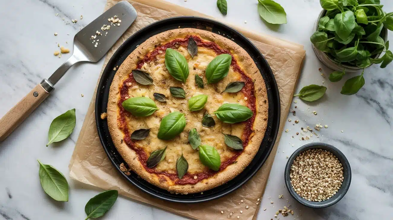 Quinoa pizza crust for po 9v