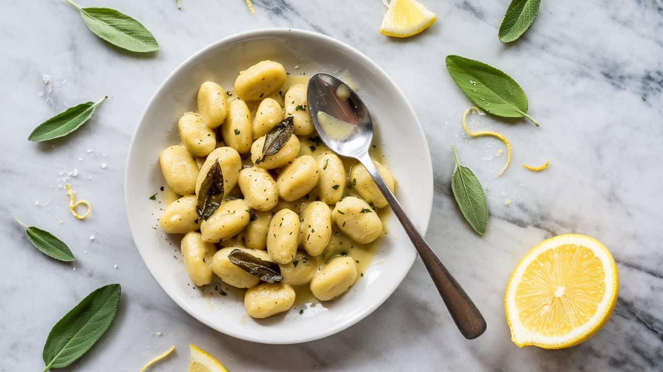 Lemon sage vegan gnocchi with bright z lj