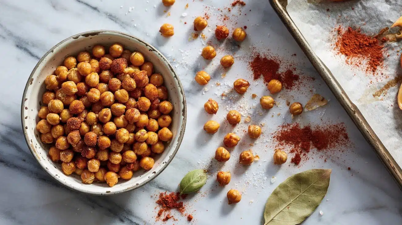 Roasted chickpea bites with bold spice