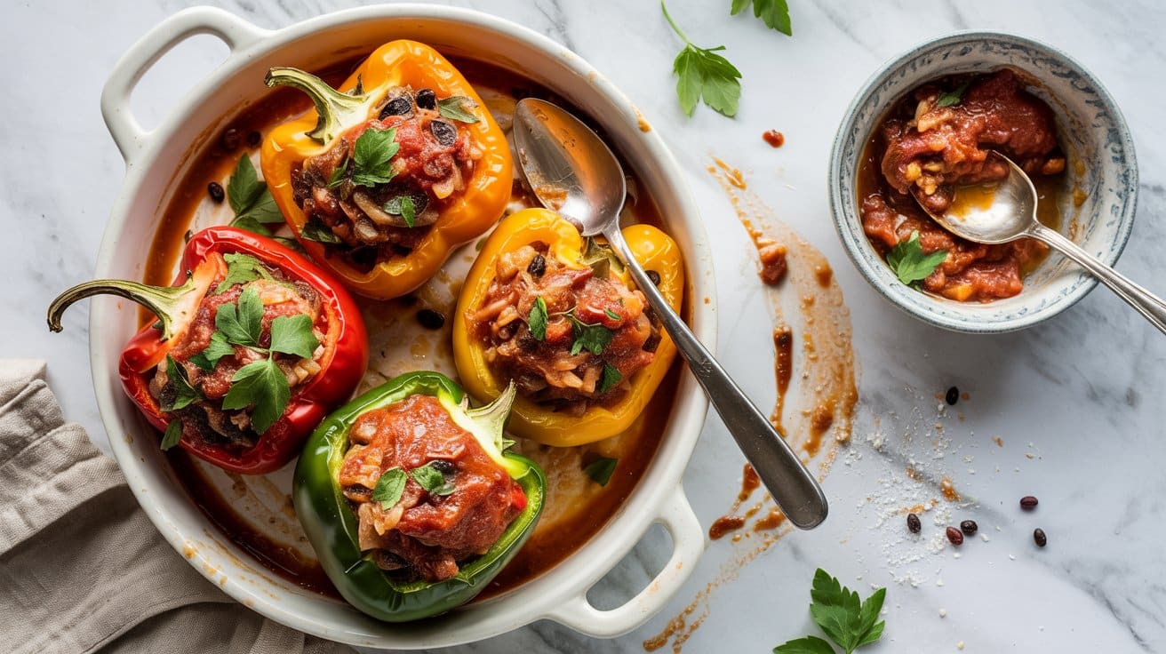 Stuffed bell peppers a warm inviting o 0lw a