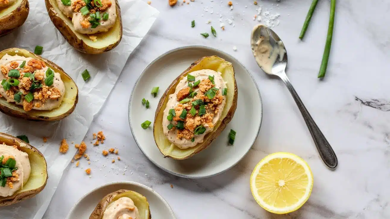2 vegan loaded potato skins filled with fsnivvmnrt6f hdvrxafla