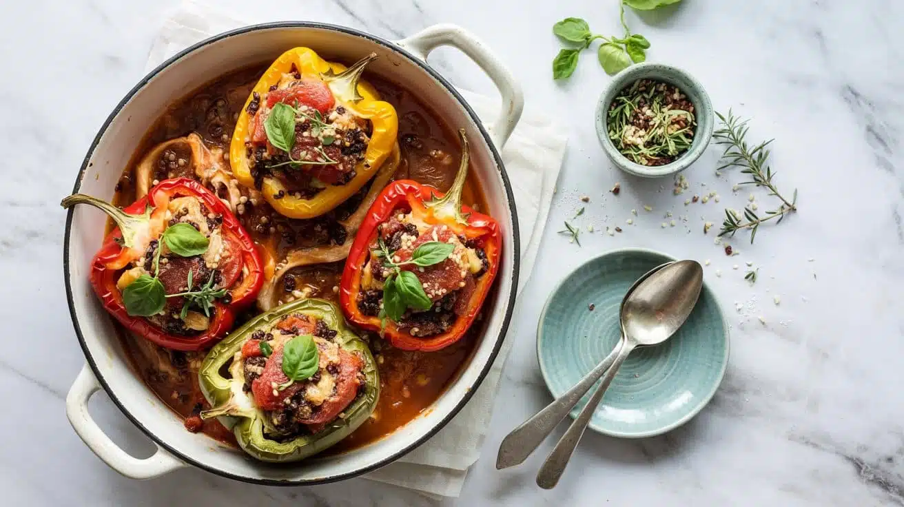 Vegan stuffed peppers