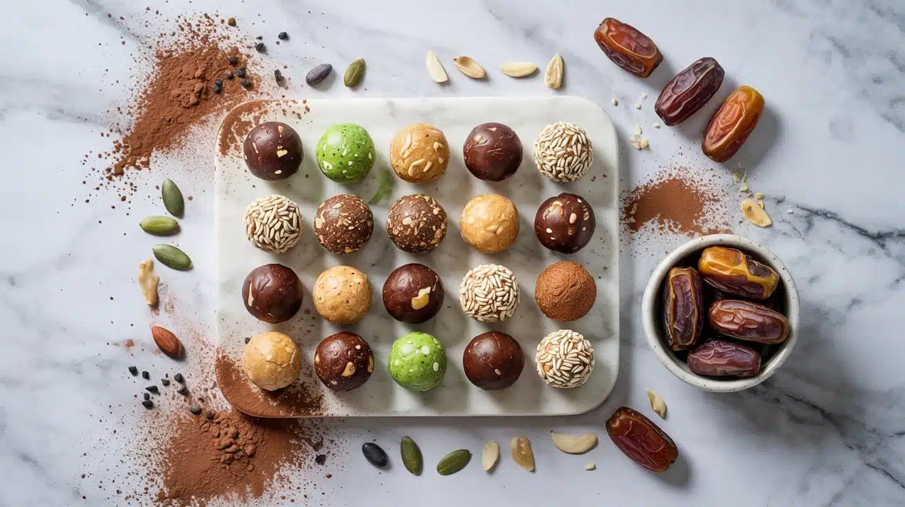 Fruit nut energy bites a pq