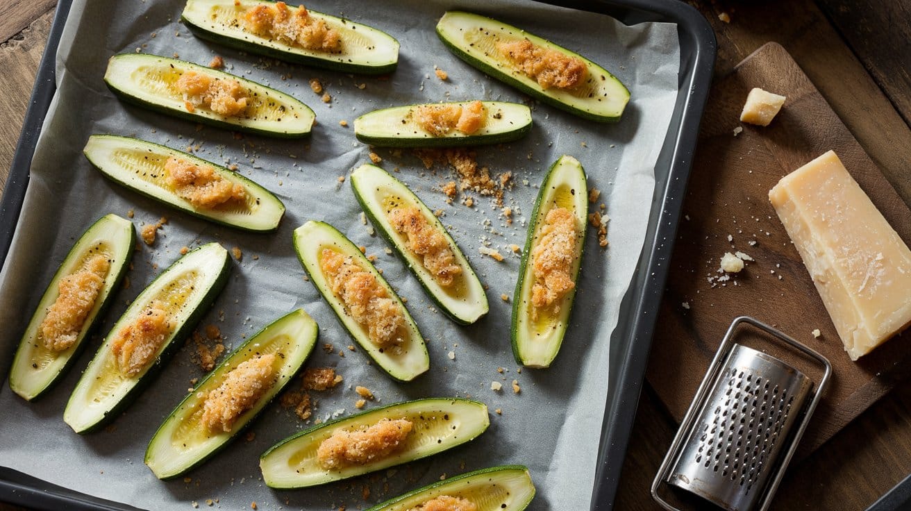 Oven baked parmesan zucchini a rustic hnhrn