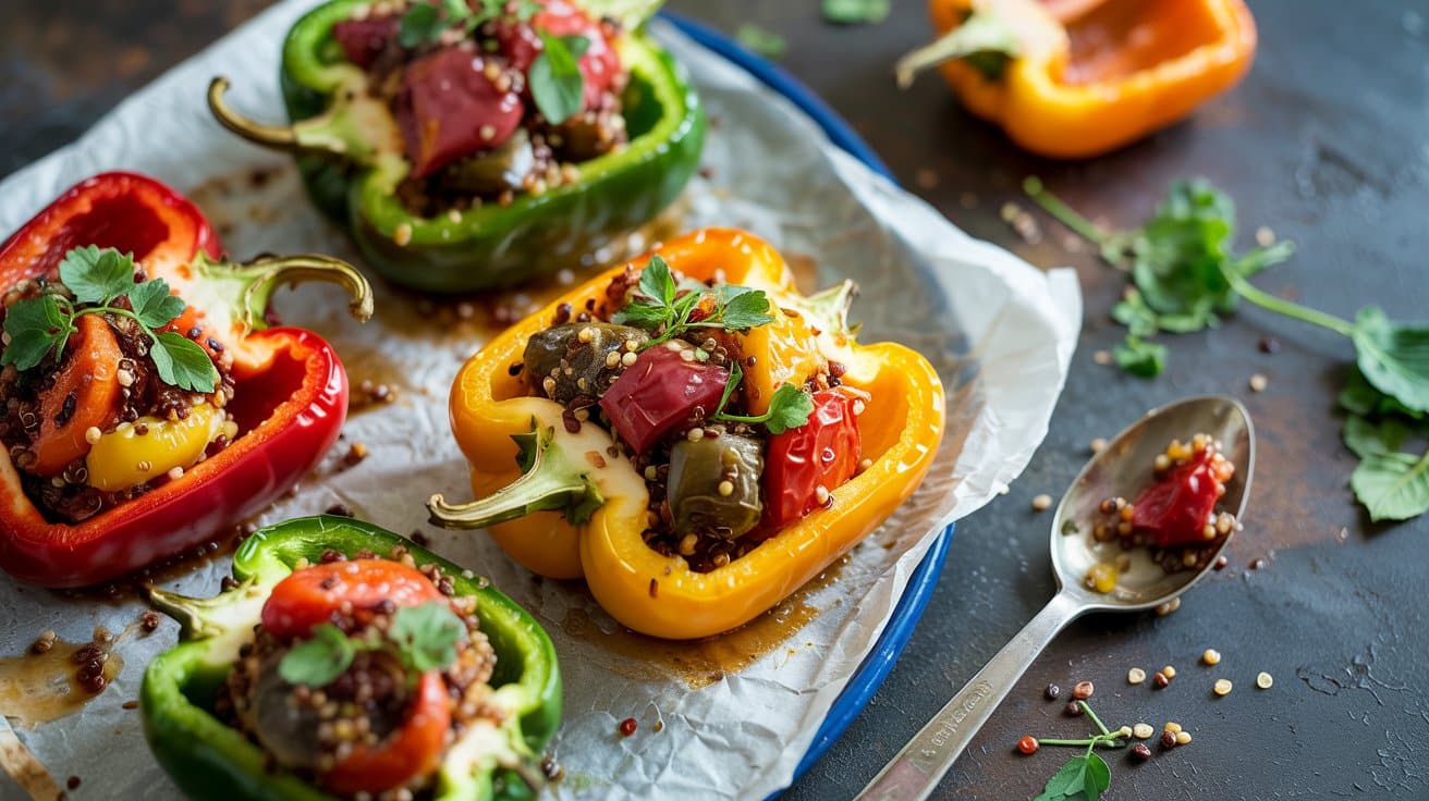 Stuffed peppers with quinoa and froze js6nzvwa