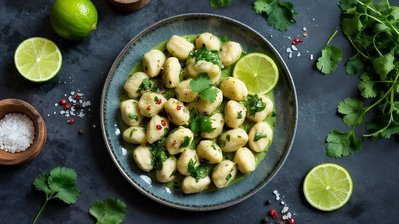 Vegan gnocchi with bright cilantro li h5 lw