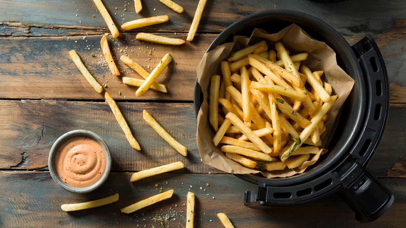 Air fryer frozen veggie fries a casual