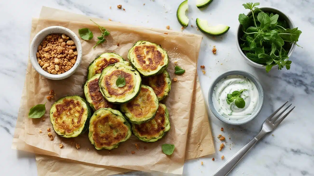 Light and crispy zucchini fritter fing vda