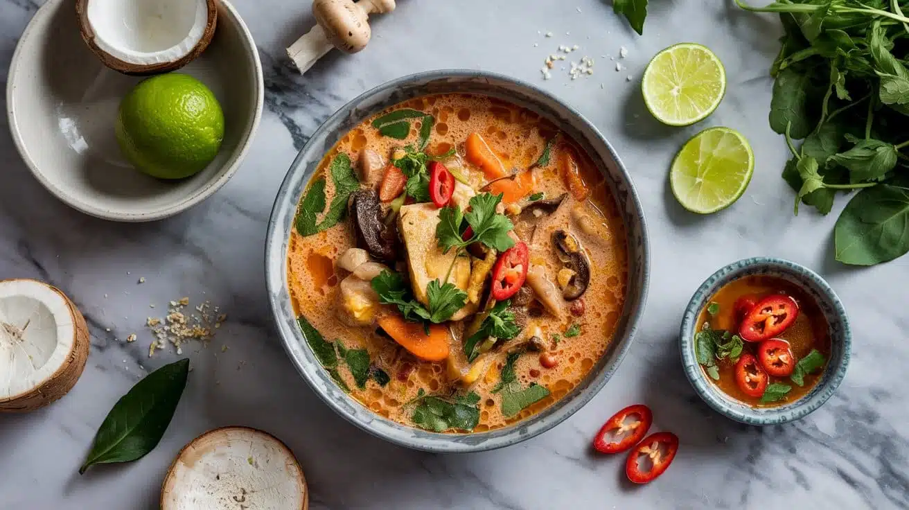 Quick red thai curry vegetable soup re