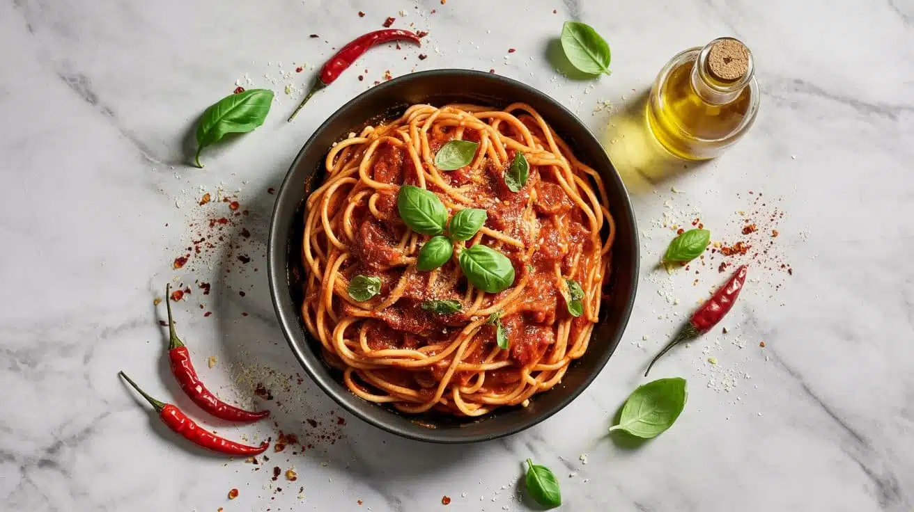 Spicy pasta bold 3bdsaf