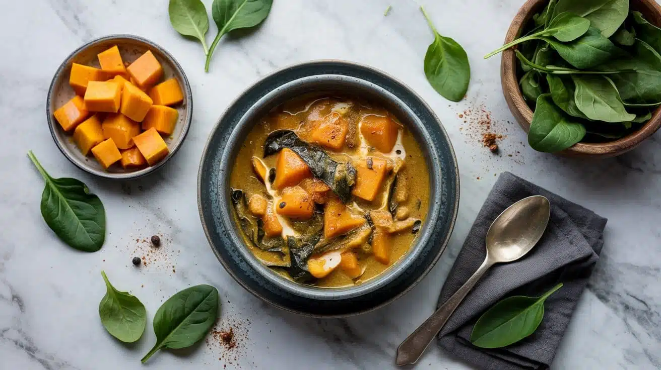 Butternut squash and spinac pznd zf okq