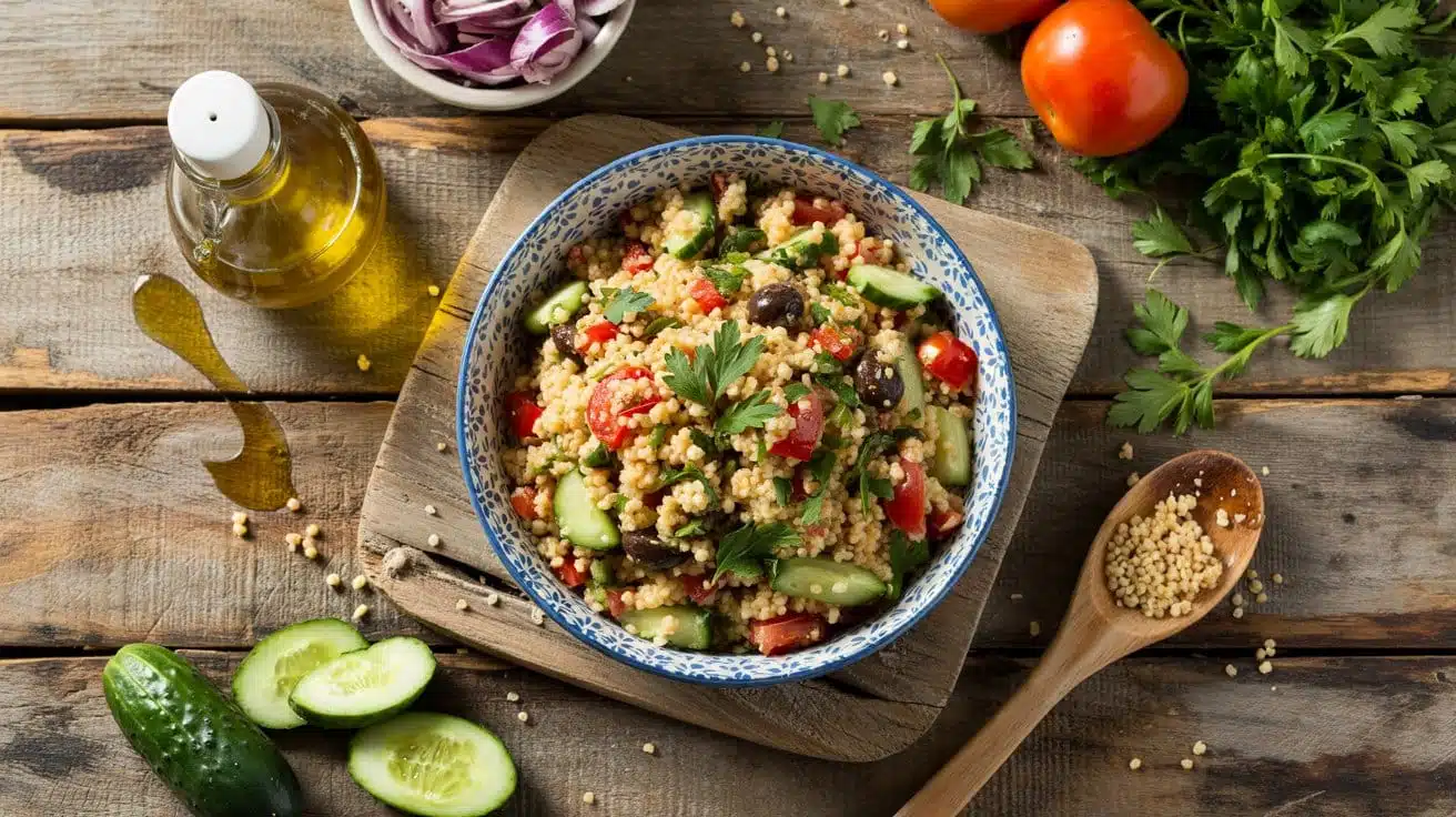 Couscous salad a colorfu