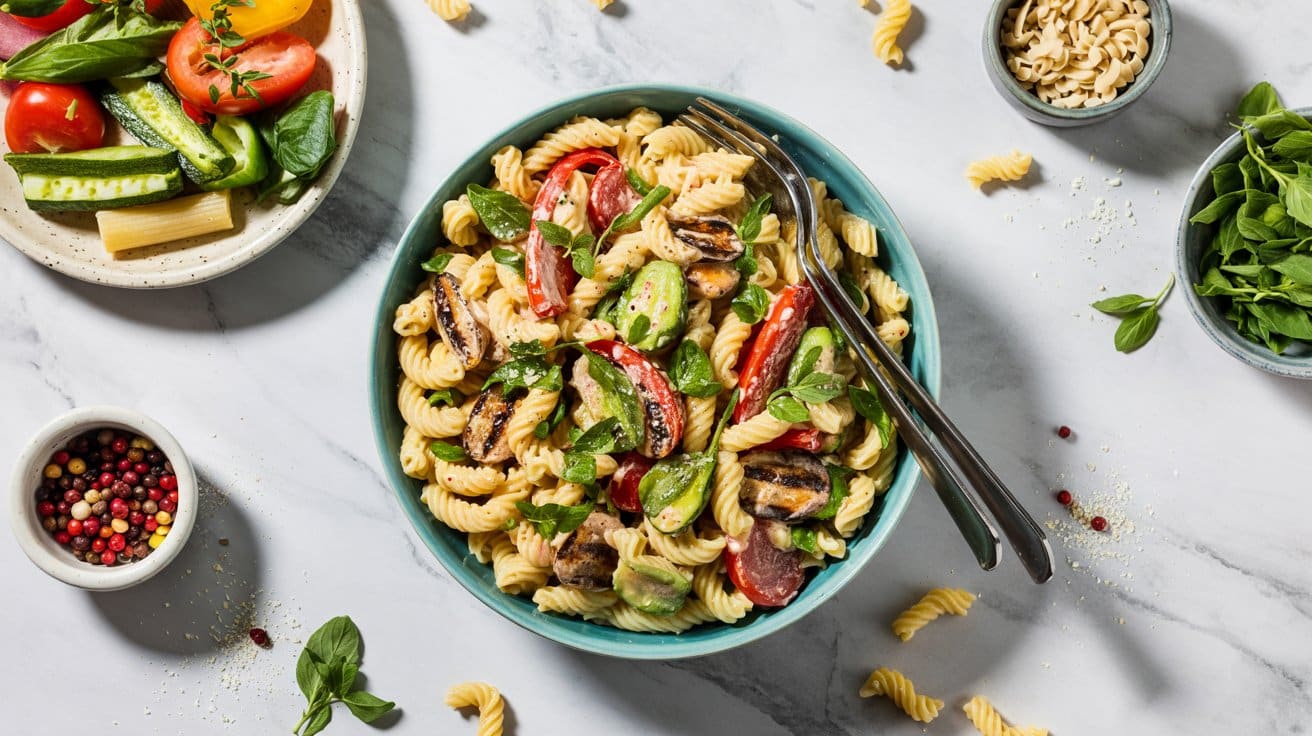 Vegan pasta salad