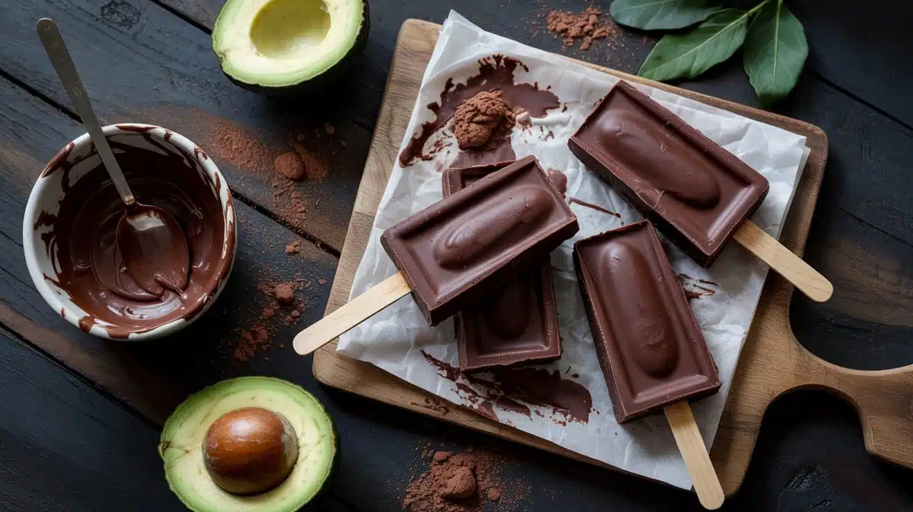Chocolate avocado frozen treats a rust iyhj