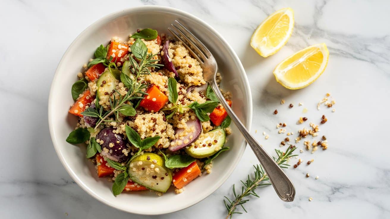 5 roasted vegetable quinoa salad a fresh hv1ypyfwq