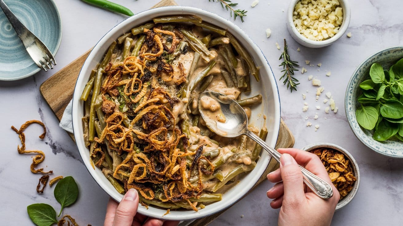 Vegan green bean casserole a hearty ca