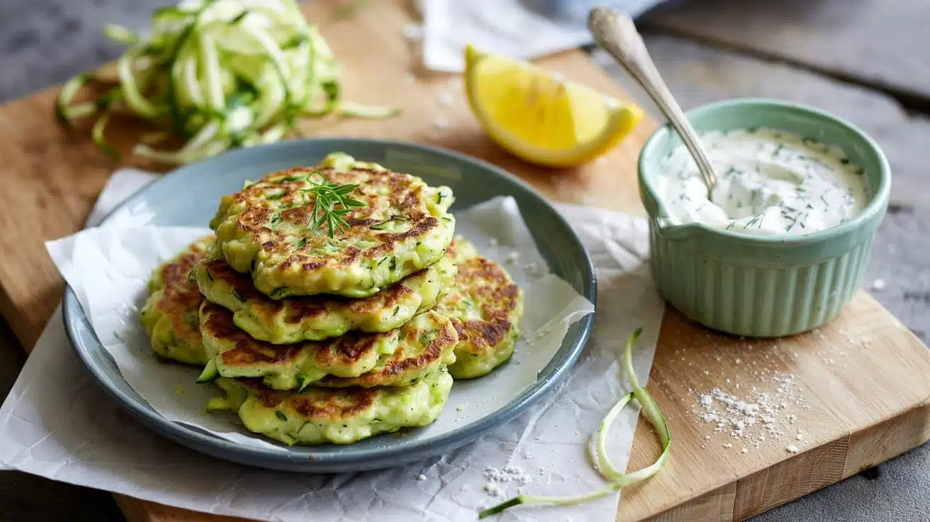 Zucchini fritters a rustic cozy top do dsc1b 3oqj