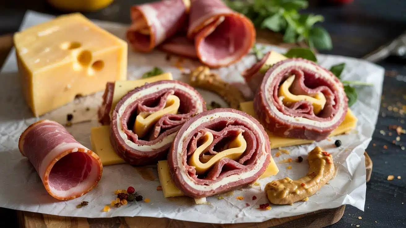 Cheese and meat roll ups a snack style ytp 2 yl