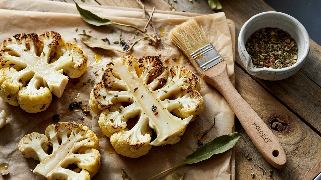 Herb crusted steaks a rust