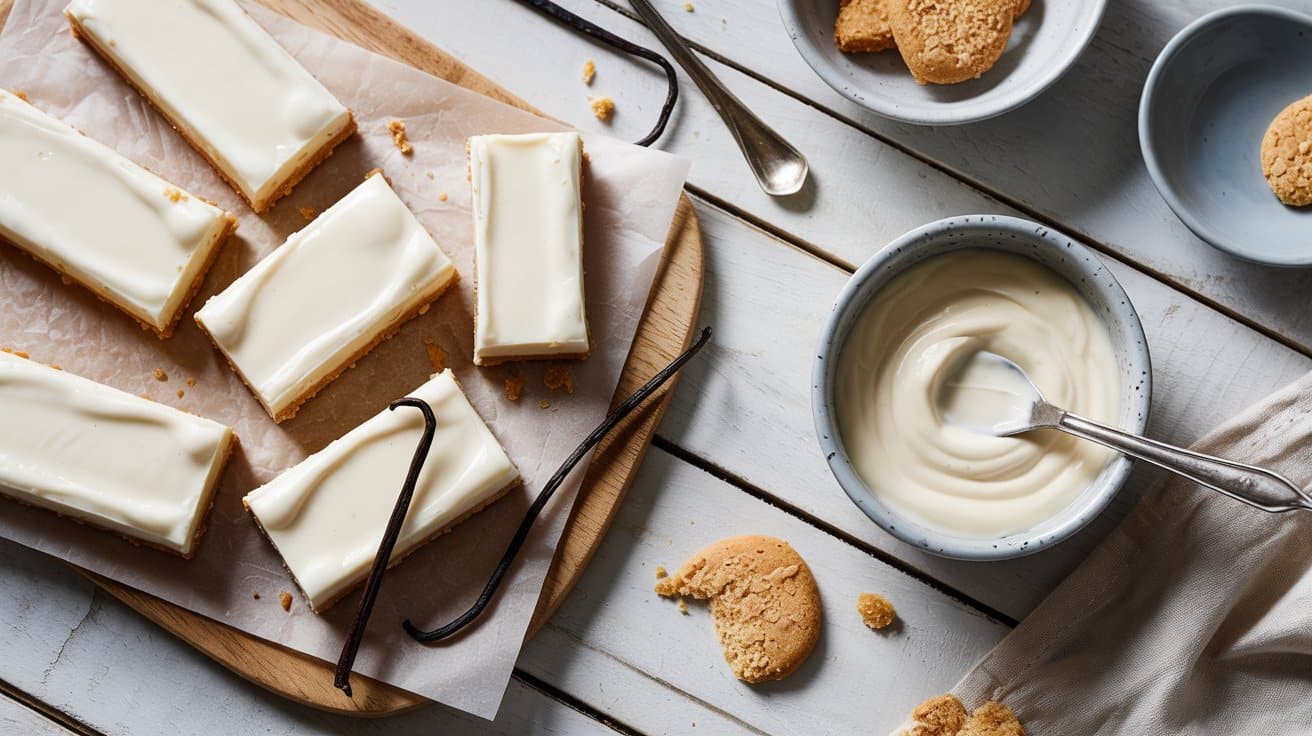 No bake vanilla pudding bars a clean b