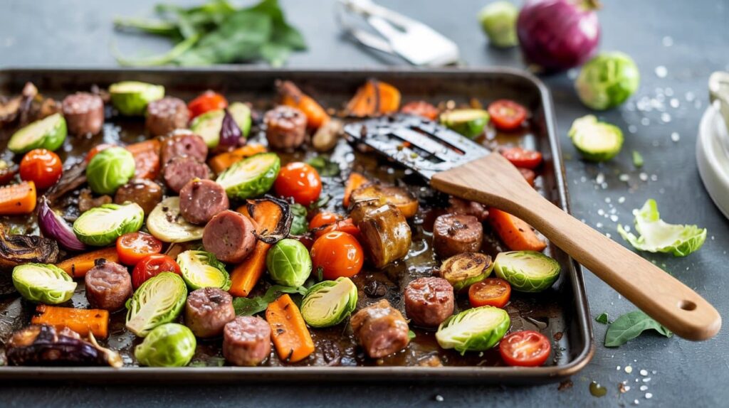 20 One-Pan Roasted Vegetable and Sausage Dinners