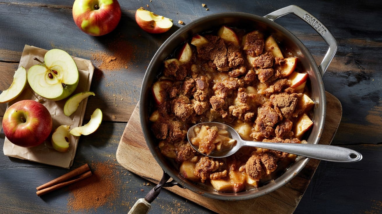 One pot apple crisp a mess