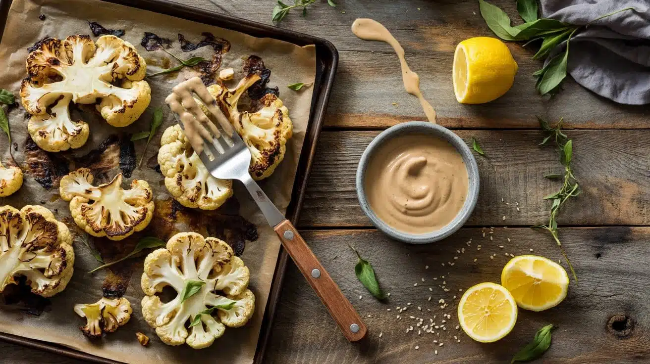Roasted steaks with tahini 5 mtwut