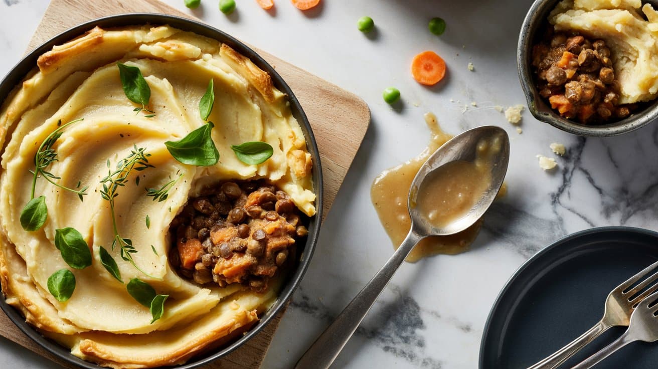 Shepherds pie with lentils