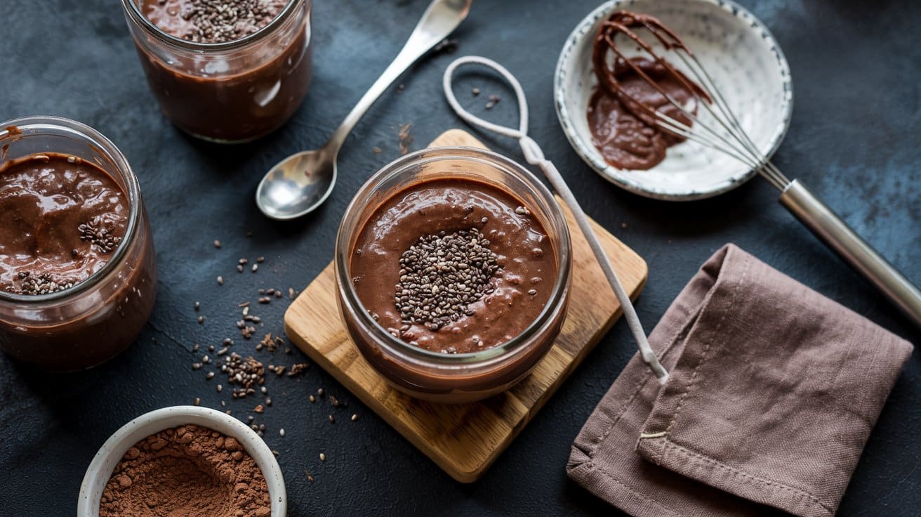 Chocolate chia seed pudding