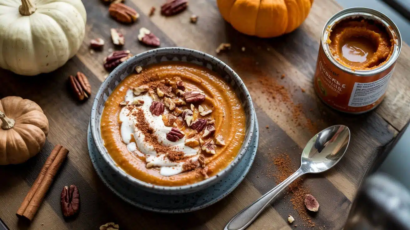 Pumpkin spice smoothie bowl a warm aut