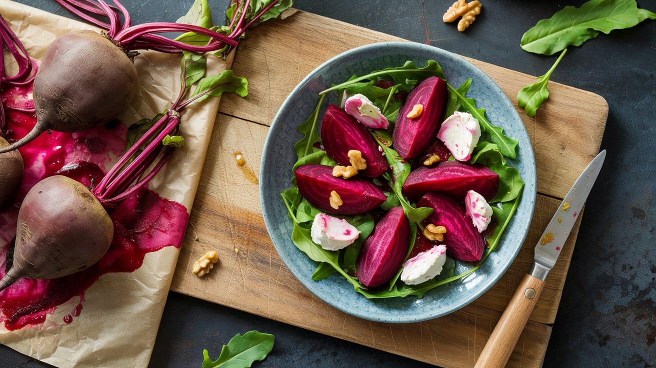 Roasted beet and goat cheese salad a t gfwxlla