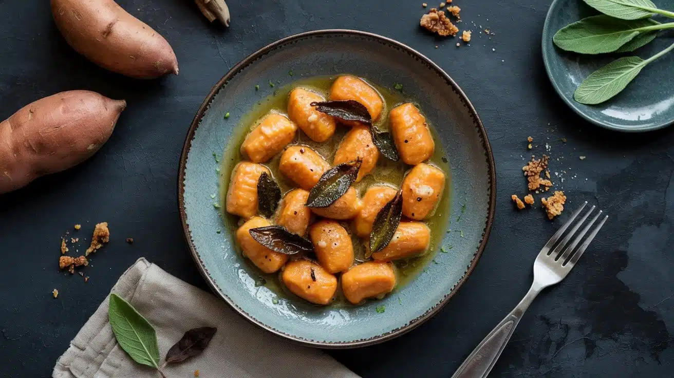 Sweet potato gnocchi with sage butter
