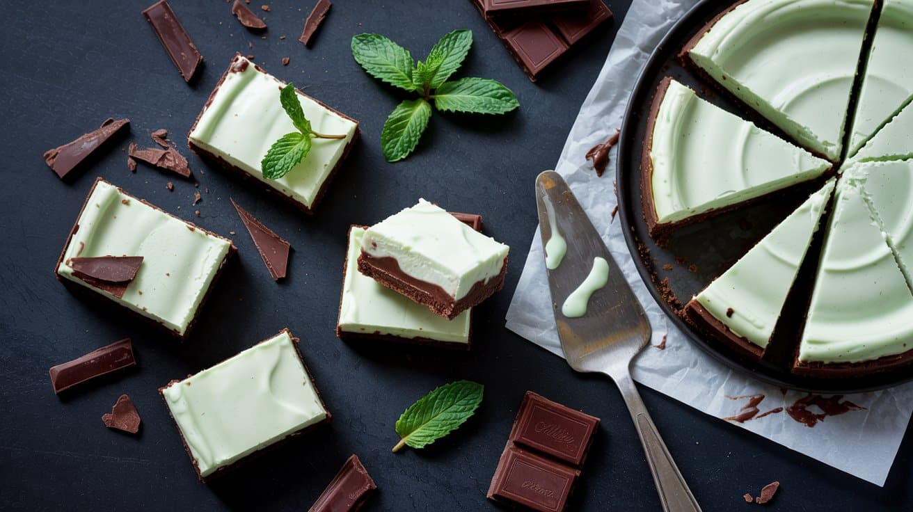 Chocolate mint bars a bold