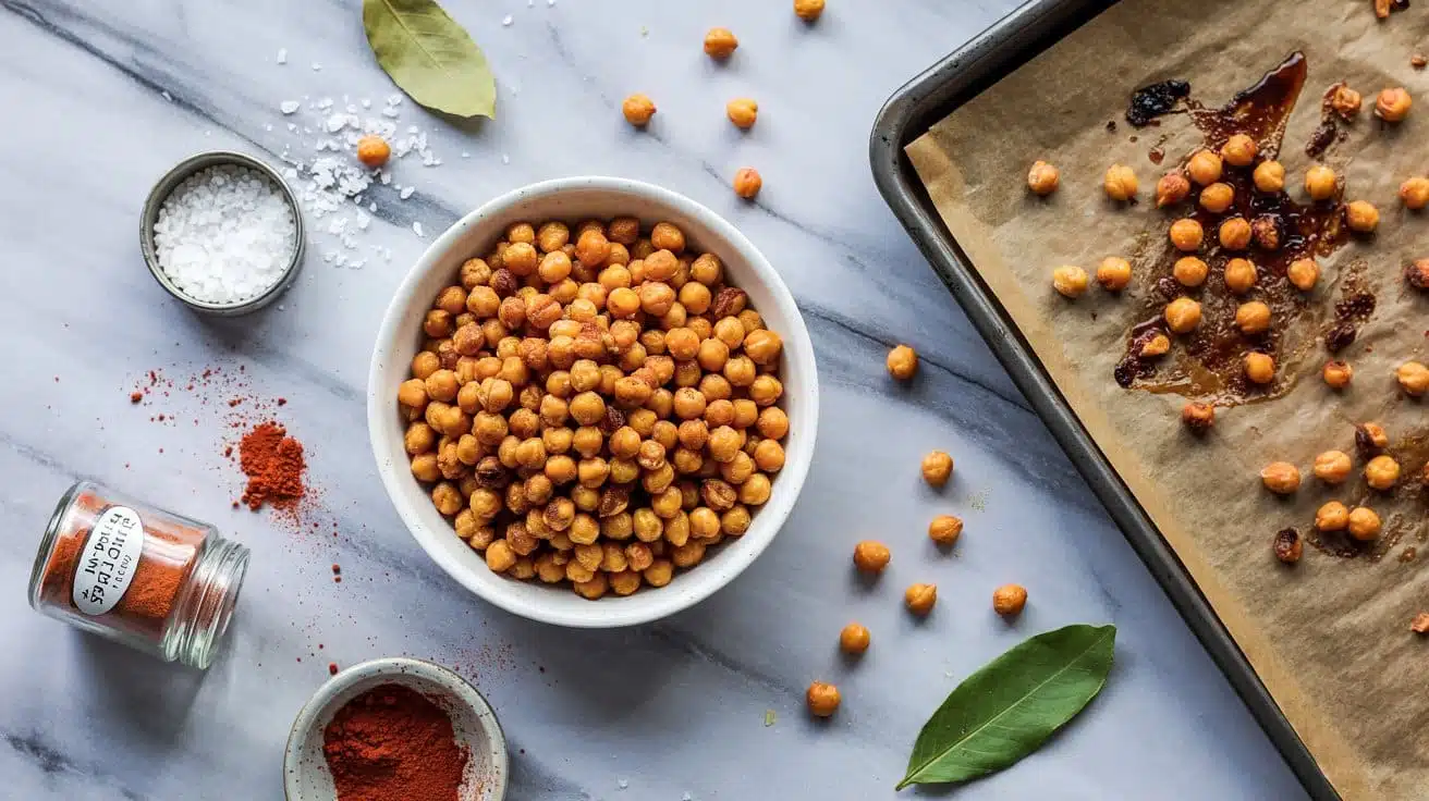 Crispy bbq chickpeas perfect for snack aia3gg